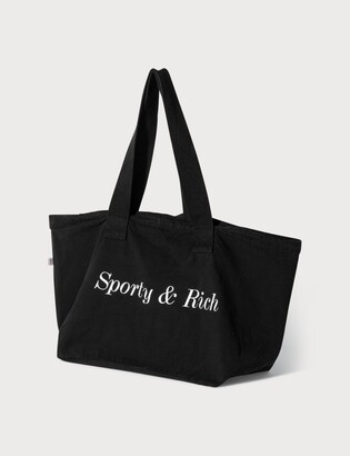 Sporty & Rich Classic Logo Tote Bag