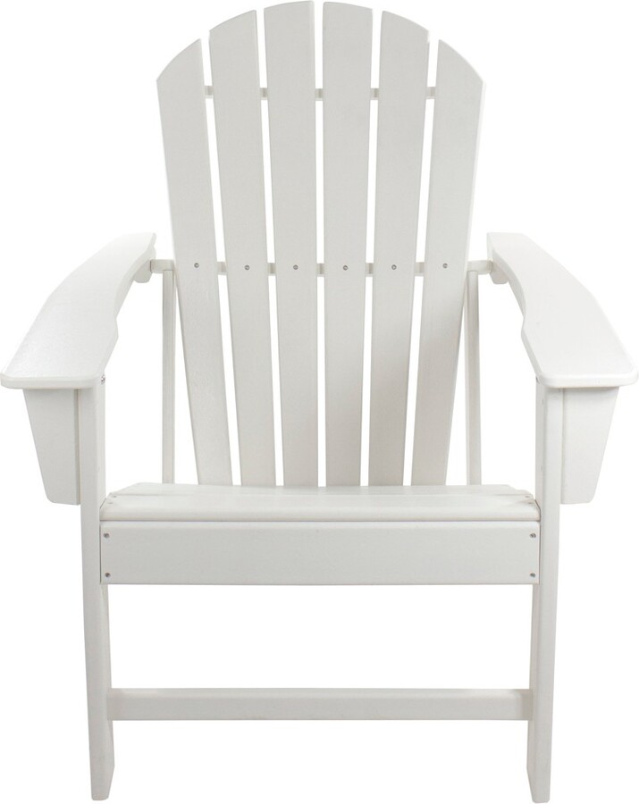 Northlight All Weather Recycled Plastic Outdoor Adirondack Chair, White