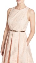 Thumbnail for your product : Eliza J Eyelet Cotton Fit & Flare Dress