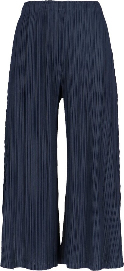 Pleats Please Issey Miyake Side-Slit Trousers