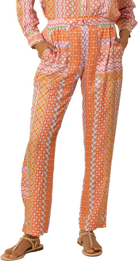 Hale Bob Rhea Silk-Blend Pant