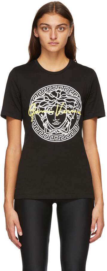 Versace Black Signature Medusa T-Shirt - ShopStyle