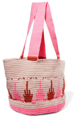 Sophie Anderson Hoya Woven Tote - Pink