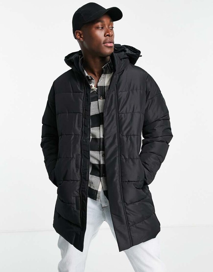 longline jacket with hood