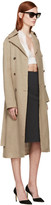 Thumbnail for your product : Nina Ricci Beige Linen Canvas Trench Coat
