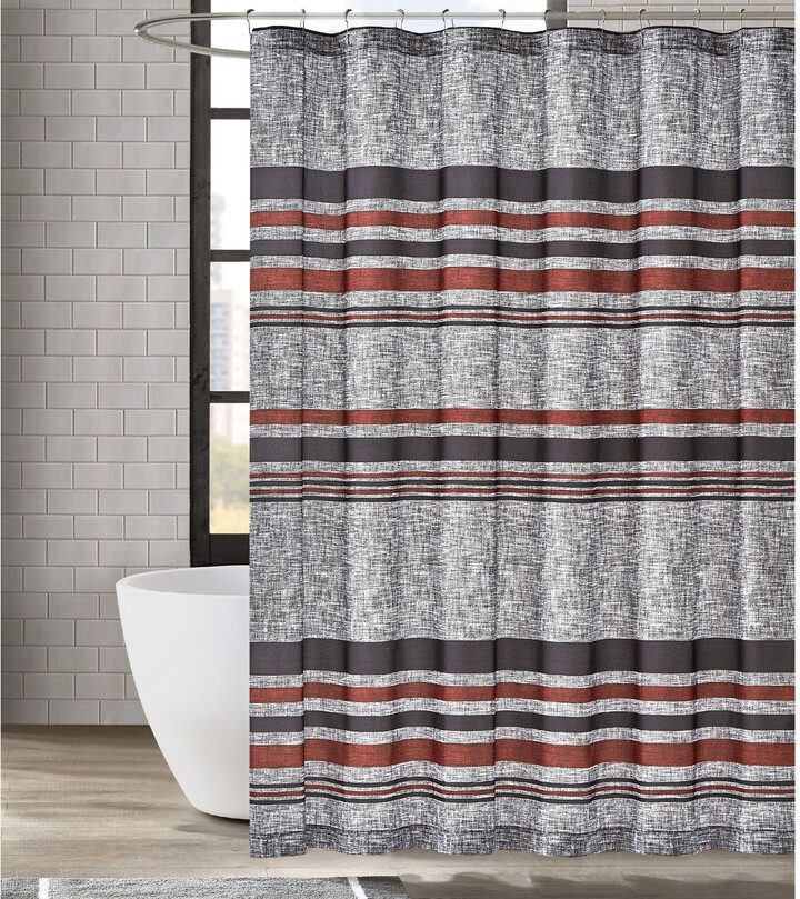 Black Striped Shower Curtain The, Coyuchi Rippled Stripe Organic Shower Curtain