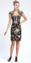 Thumbnail for your product : Sue Wong Scalloped hem floral cocktail dresses