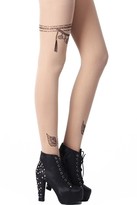 Thumbnail for your product : ChicNova Chain & Wings Pattern Tights
