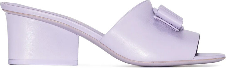 Ferragamo Viva Bow 55mm leather sandals