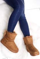Thumbnail for your product : Pink Boutique Cosy Camel Faux Fur Lined Boots