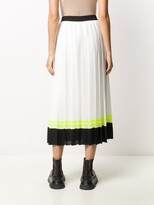 Thumbnail for your product : Karl Lagerfeld Paris Striped Hem Pleated Skirt