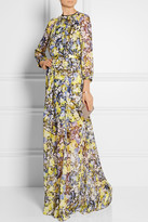 Thumbnail for your product : Erdem Lamara floral-print silk-chiffon gown