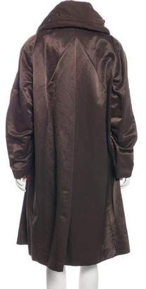 Donna Karan Satin Long Coat
