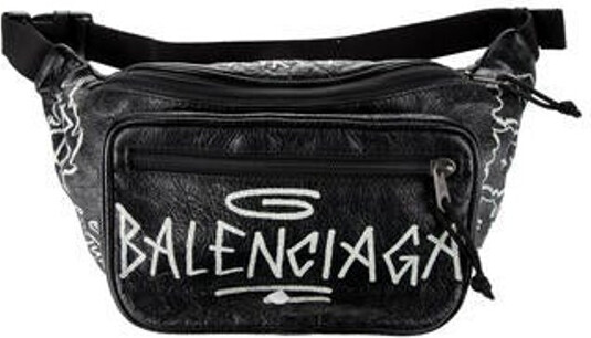 balenciaga graffiti fanny pack