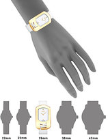 Thumbnail for your product : Fendi Diamond & Goldtone Stainless Steel Watch/White