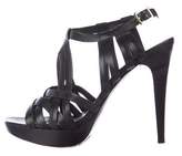 Thumbnail for your product : Diane von Furstenberg Leather Peep-Toe Pumps