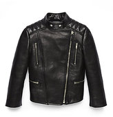 Thumbnail for your product : Gucci Little Girl's Mixed-Media Leather Biker Jacket