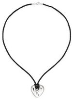 Thumbnail for your product : Saks Fifth Avenue Sterling Silver & Silk Cord Puffed Heart Necklace