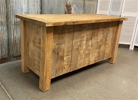 Etsy 6' Amish Made Counter, Custom To Order, Pine Wood, Rustic Farmhouse Counter