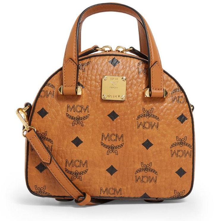 MCM Mini Essential Visetos CrossBody Bag ShopStyle