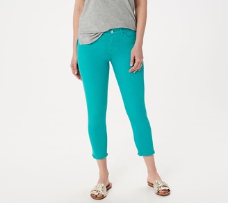 turquoise jeans