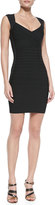 Thumbnail for your product : Herve Leger Crisscross Open-Back Bandage Dress, Black