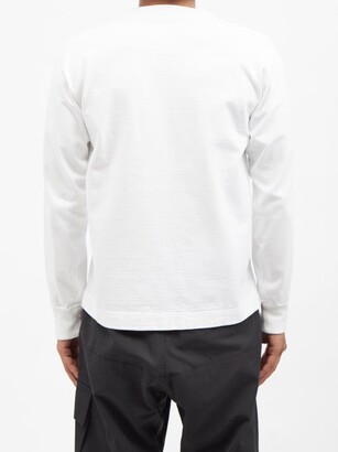 Snow Peak Patch-pocket Cotton-jersey Long-sleeved T-shirt - White