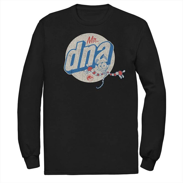 Licensed Character Men's Jurassic World Vintage Mr. DNA Logo Tee