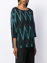 Thumbnail for your product : M Missoni Lurex Zig Zag Blouse