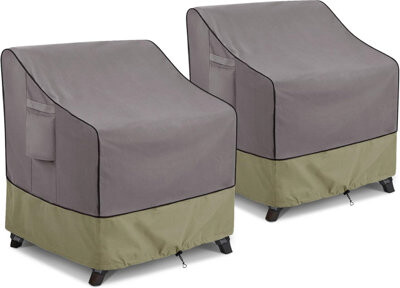 Outdoor Chair Covers Waterproof 36W X 37D X 36H Inches 2Pack,Heavy Duty Patio Furniture Cover For Outside Grey