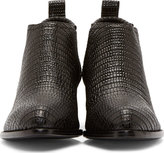 Thumbnail for your product : Alexander Wang Black Lizard Skin Kori Ankle Boots