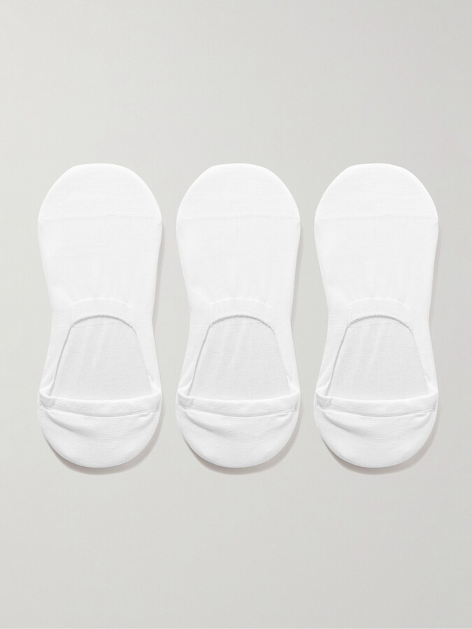Mr P. No-Show Cotton-Blend Socks