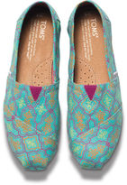 Thumbnail for your product : Toms Turquoise Moroccan Print Women's Classics