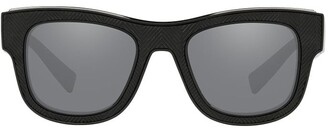 Dolce & Gabbana Eyewear Logo-Detail Square-Frame Sunglasses