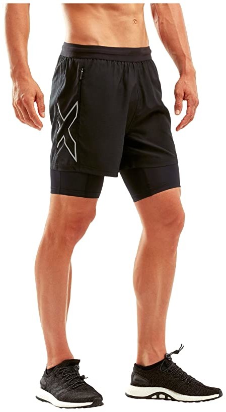 2xu 2 in 1 men's compression shorts