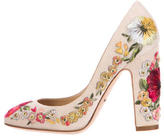 Thumbnail for your product : Dolce & Gabbana 2015 Embroidered Floral Pumps