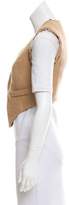 Thumbnail for your product : Brunello Cucinelli Fringed Embellished Vest Tan Fringed Embellished Vest