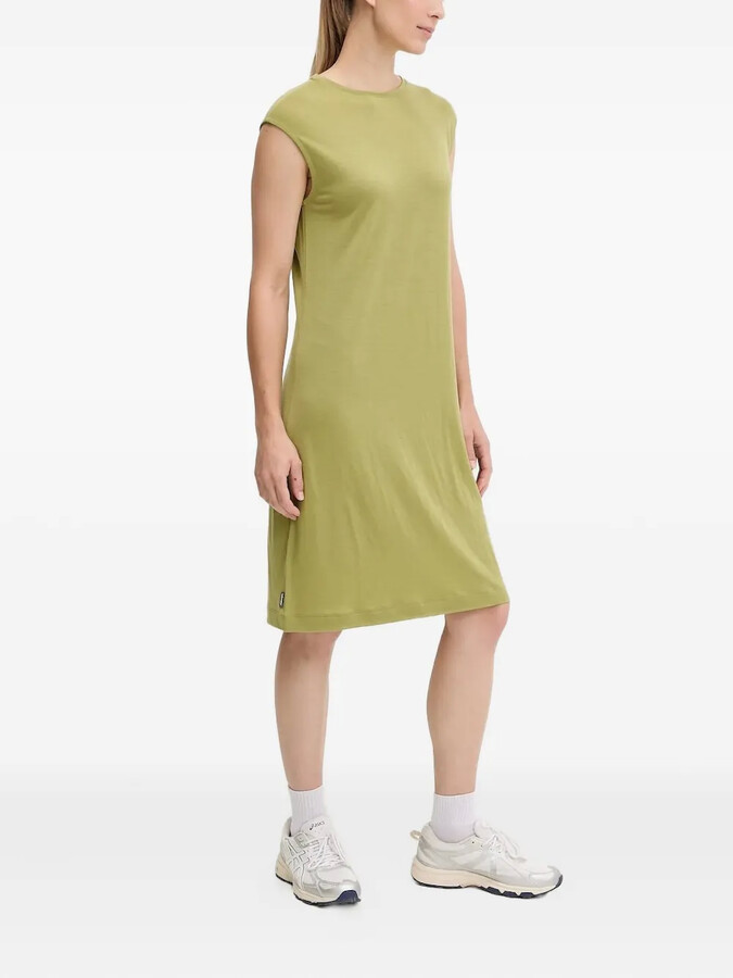 Icebreaker Cap-Sleeve Round-Neck Mini Dress