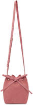 Thumbnail for your product : Mansur Gavriel Pink Suede Mini Mini Bucket Bag
