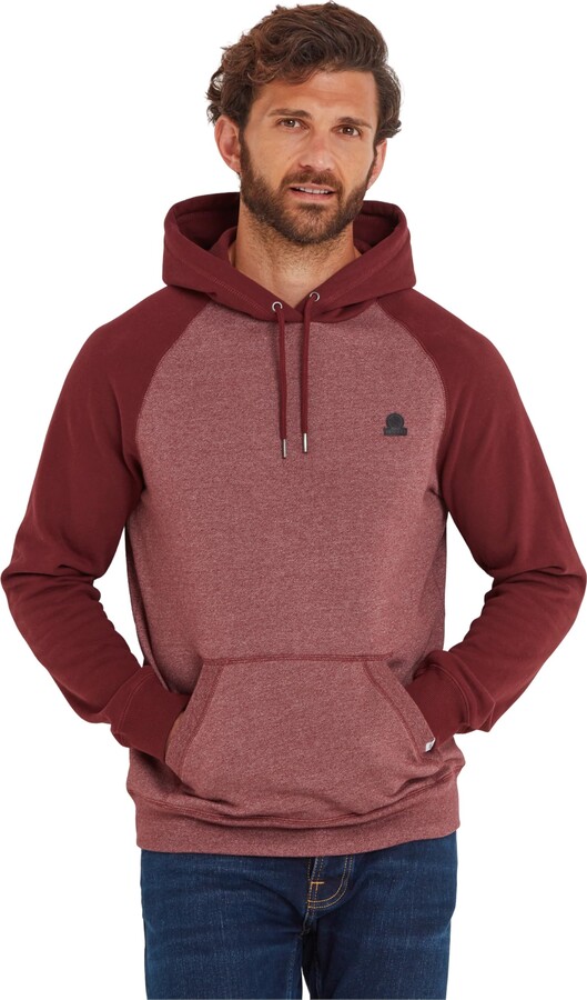 TOG24 Mundy Mens Hooded Sweatshirt with Relaxed Raglan Sleeves