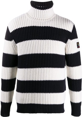 Paul & Shark Synthetic Turtleneck in Steel Grey Black Mens Clothing Sweaters and knitwear Turtlenecks for Men 