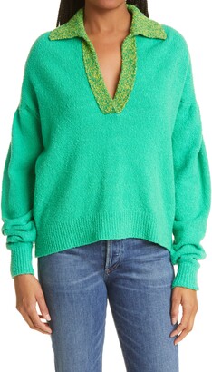 kelly green sweater cardigan