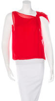 Thumbnail for your product : Alice + Olivia Sleeveless Silk Top
