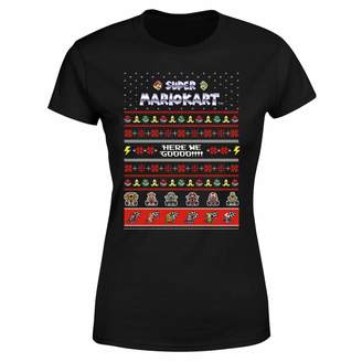 Nintendo Mario Kart Here We Go Women's Christmas T-Shirt