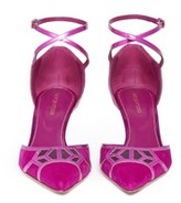 Thumbnail for your product : Nobrand 'Puzzle' metallic geometric trim suede pumps