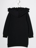 Thumbnail for your product : MonnaLisa Jerry embroidery hooded dress