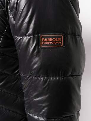 Barbour furry neck padded jacket