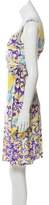 Thumbnail for your product : Blumarine Silk Abstract-Printed Dress Yellow Silk Abstract-Printed Dress