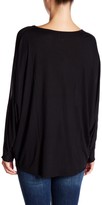 Thumbnail for your product : Haute Hippie Dolman Long Sleeve Mix Media Tee