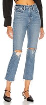 Thumbnail for your product : GRLFRND Karolina High Rise Straight Crop in Blue